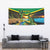 Jamica Hummingbird and Crocodiles Personalized Tapestry