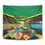 Jamica Hummingbird and Crocodiles Personalized Tapestry