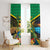 Jamica Hummingbird and Crocodiles Personalized Window Curtain