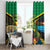 Jamica Hummingbird and Crocodiles Personalized Window Curtain