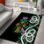 Scottish Celtic Cross Thistle Flowers Area Rug