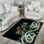 Scottish Celtic Cross Thistle Flowers Area Rug