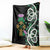 Scottish Celtic Cross Thistle Flowers Blanket