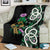 Scottish Celtic Cross Thistle Flowers Blanket