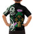 Scottish Celtic Cross Thistle Flowers Family Matching Off The Shoulder Long Sleeve Dress and Hawaiian Shirt