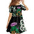 Scottish Celtic Cross Thistle Flowers Family Matching Off Shoulder Maxi Dress and Hawaiian Shirt