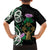Scottish Celtic Cross Thistle Flowers Family Matching Off Shoulder Short Dress and Hawaiian Shirt