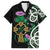 Scottish Celtic Cross Thistle Flowers Family Matching Off Shoulder Short Dress and Hawaiian Shirt