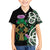 Scottish Celtic Cross Thistle Flowers Family Matching Off Shoulder Short Dress and Hawaiian Shirt
