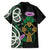 Scottish Celtic Cross Thistle Flowers Family Matching Short Sleeve Bodycon Dress and Hawaiian Shirt