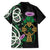 Scottish Celtic Cross Thistle Flowers Family Matching Summer Maxi Dress and Hawaiian Shirt