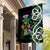 Scottish Celtic Cross Thistle Flowers Garden Flag