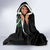 Scottish Celtic Cross Thistle Flowers Hooded Blanket
