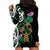 Scottish Celtic Cross Thistle Flowers Hoodie Dress