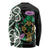 Scottish Celtic Cross Thistle Flowers Long Sleeve Shirt