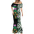 Scottish Celtic Cross Thistle Flowers Mermaid Dress