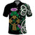 Scottish Celtic Cross Thistle Flowers Polo Shirt