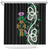 Scottish Celtic Cross Thistle Flowers Shower Curtain