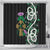Scottish Celtic Cross Thistle Flowers Shower Curtain