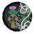 Scottish Celtic Cross Thistle Flowers Spare Tire Cover