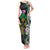 Scottish Celtic Cross Thistle Flowers Tank Maxi Dress