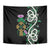 Scottish Celtic Cross Thistle Flowers Tapestry