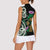 Scottish Celtic Cross Thistle Flowers Women Sleeveless Polo Shirt