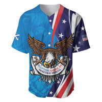 Scottish-American Heritage Month Personalized Baseball Jersey Highland Cow and USA-eagle
