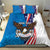 Scottish-American Heritage Month Personalized Bedding Set Highland Cow and USA-eagle