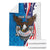 Scottish-American Heritage Month Personalized Blanket Highland Cow and USA-eagle