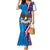 Scottish-American Heritage Month Personalized Family Matching Mermaid Dress and Hawaiian Shirt Highland Cow and USA-eagle