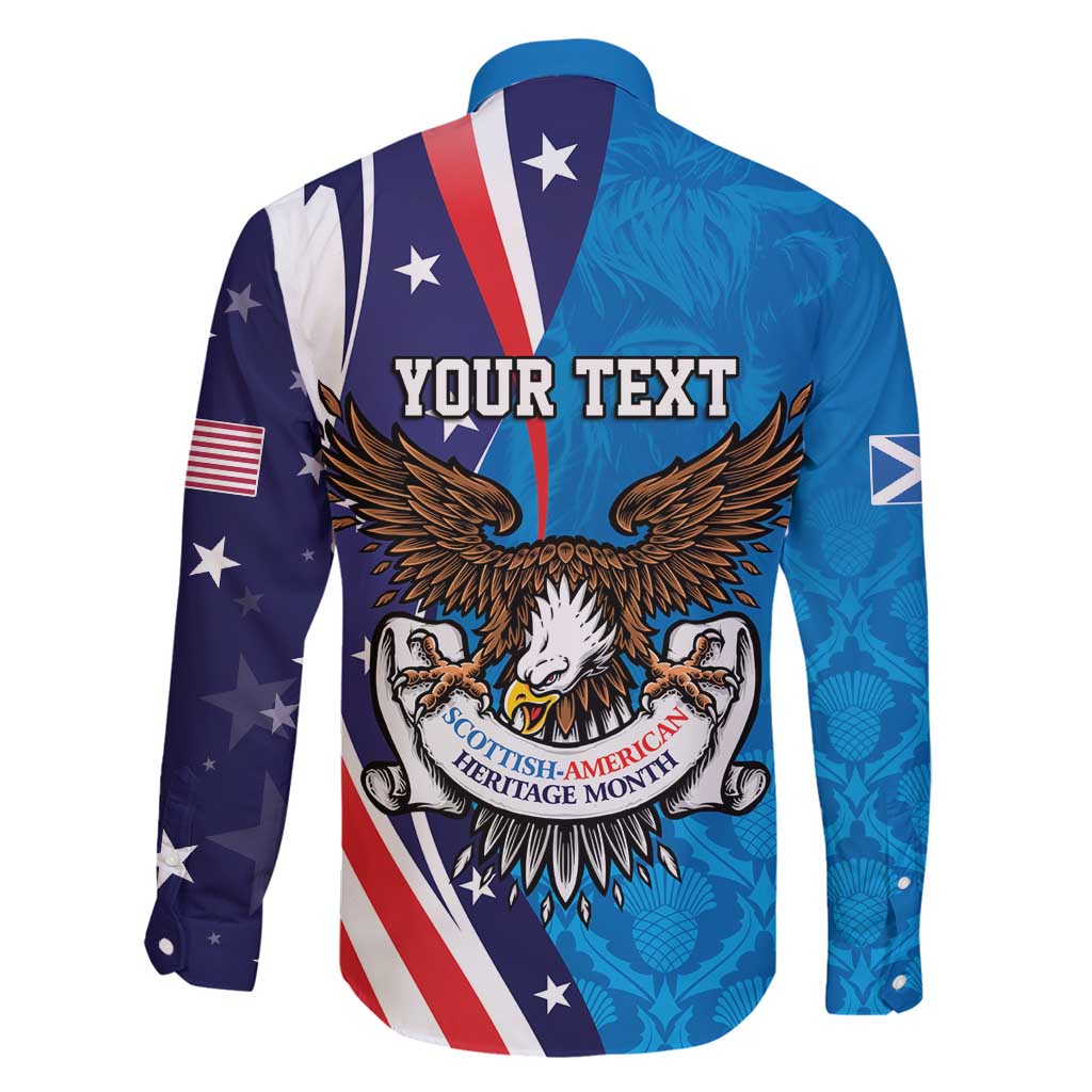 Scottish-American Heritage Month Personalized Family Matching Tank Maxi Dress and Hawaiian Shirt Highland Cow and USA-eagle