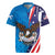 Scottish-American Heritage Month Personalized Rugby Jersey Highland Cow and USA-eagle
