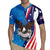 Scottish-American Heritage Month Personalized Rugby Jersey Highland Cow and USA-eagle