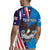 Scottish-American Heritage Month Personalized Rugby Jersey Highland Cow and USA-eagle