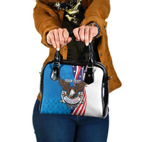 Scottish-American Heritage Month Personalized Shoulder Handbag Highland Cow and USA-eagle