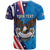 Scottish-American Heritage Month Personalized T Shirt Highland Cow and USA-eagle