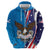 Scottish-American Heritage Month Personalized Zip Hoodie Highland Cow and USA-eagle