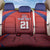 Costa Rica Football Custom Back Car Seat Cover Los Ticos Go Champions