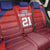 Costa Rica Football Custom Back Car Seat Cover Los Ticos Go Champions