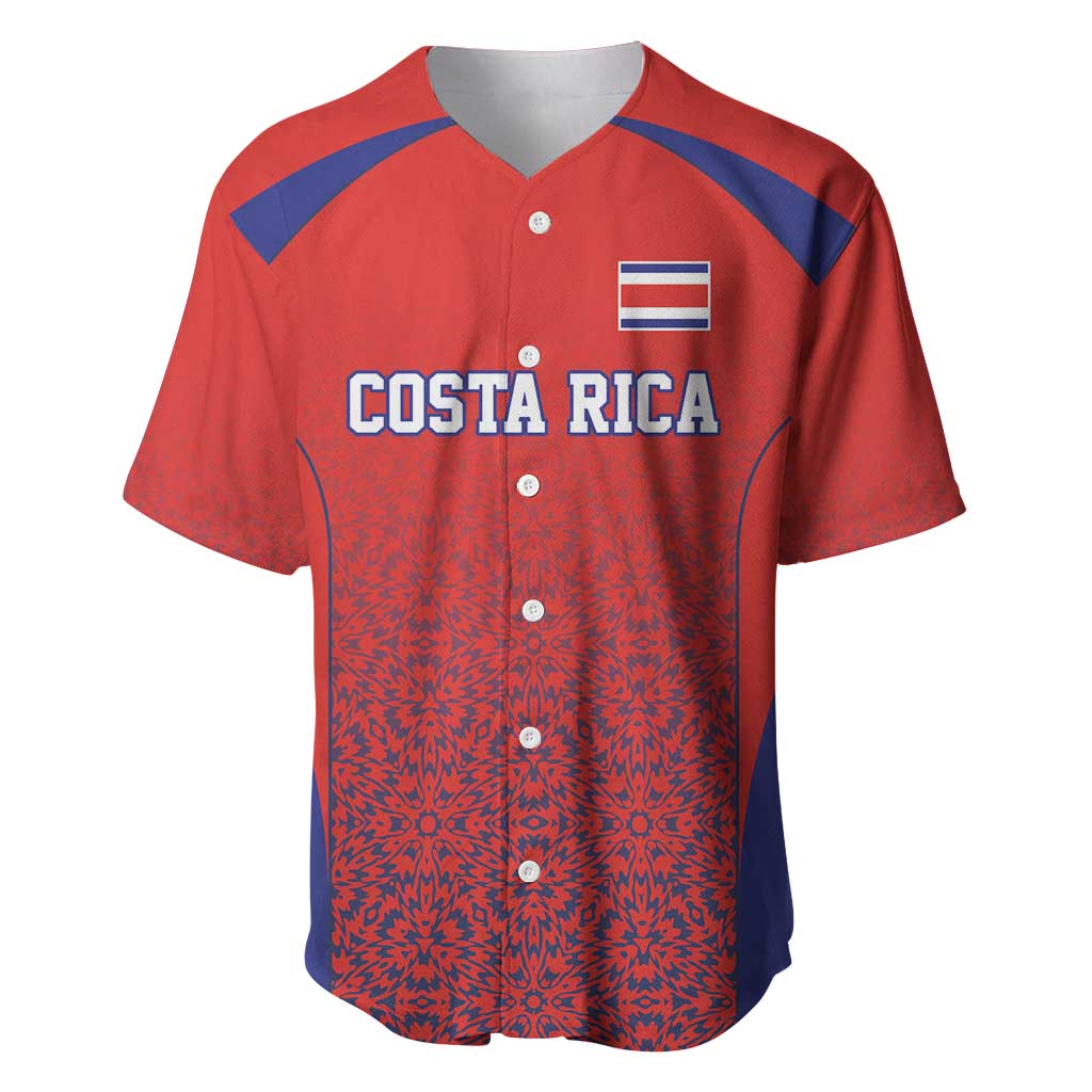 Costa Rica Football Custom Baseball Jersey Los Ticos Go Champions