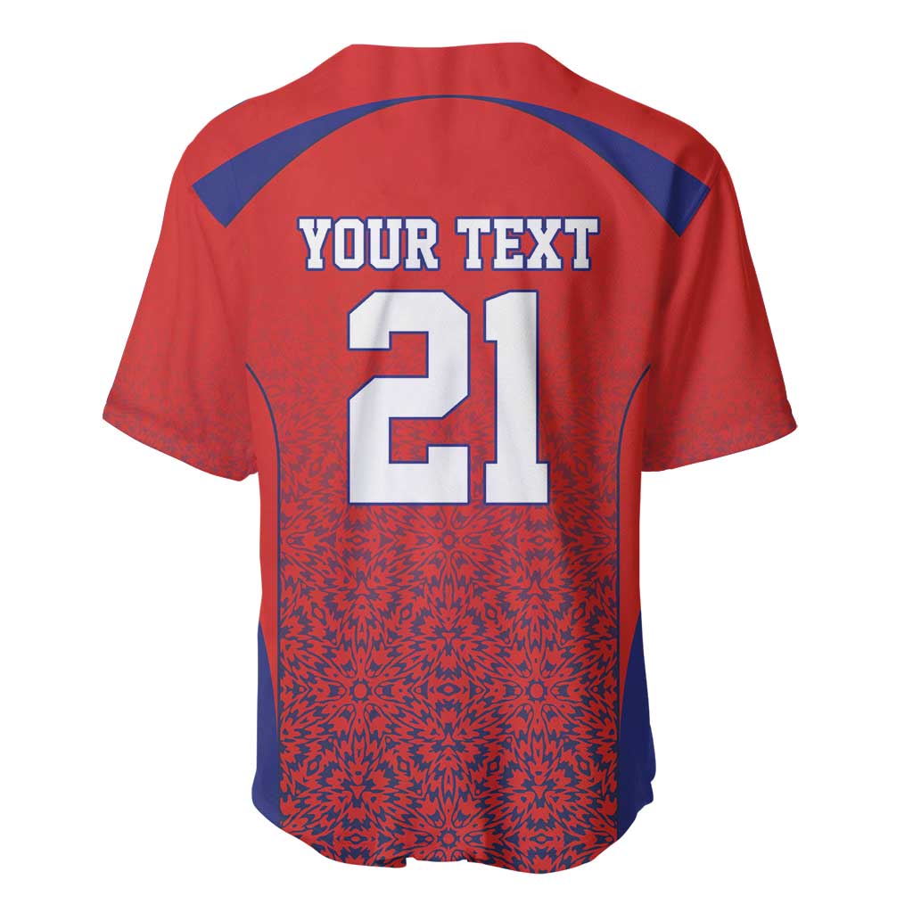 Costa Rica Football Custom Baseball Jersey Los Ticos Go Champions