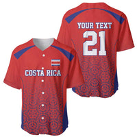 Costa Rica Football Custom Baseball Jersey Los Ticos Go Champions
