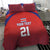 Costa Rica Football Custom Bedding Set Los Ticos Go Champions