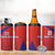 Costa Rica Football Custom 4 in 1 Can Cooler Tumbler Los Ticos Go Champions
