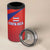 Costa Rica Football Custom 4 in 1 Can Cooler Tumbler Los Ticos Go Champions