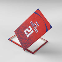 Costa Rica Football Custom Canvas Wall Art Los Ticos Go Champions