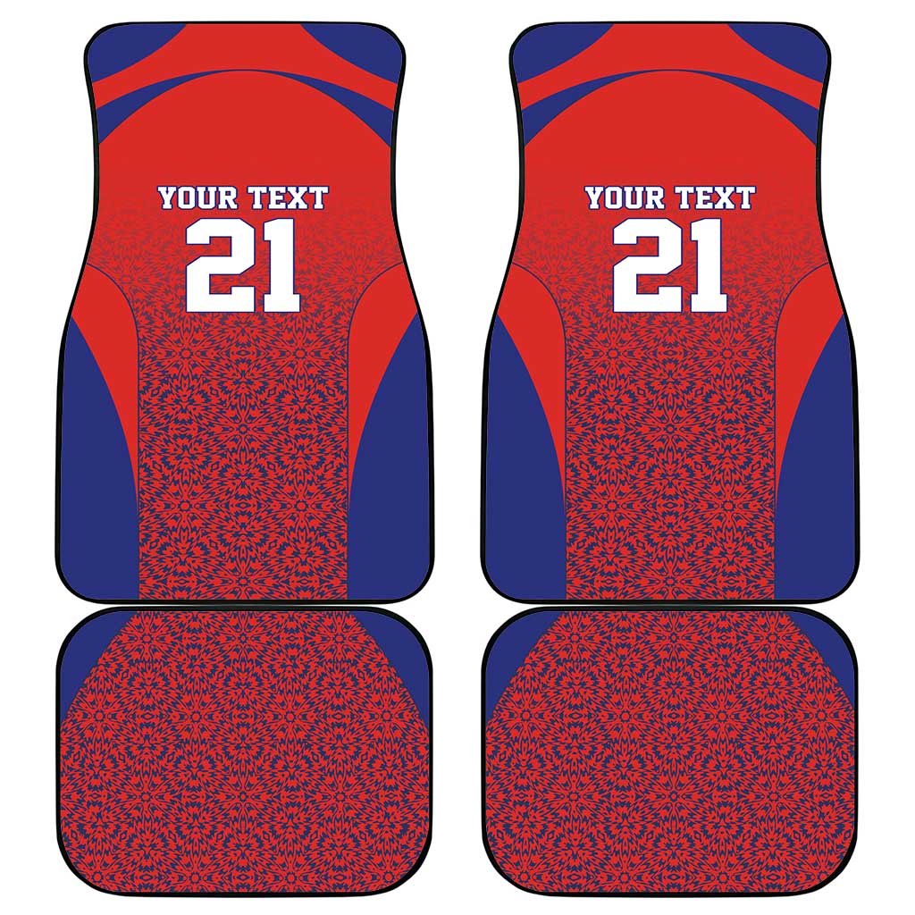 Costa Rica Football Custom Car Mats Los Ticos Go Champions