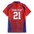 Costa Rica Football Custom Family Matching Puletasi and Hawaiian Shirt Los Ticos Go Champions