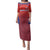 Costa Rica Football Custom Family Matching Puletasi and Hawaiian Shirt Los Ticos Go Champions